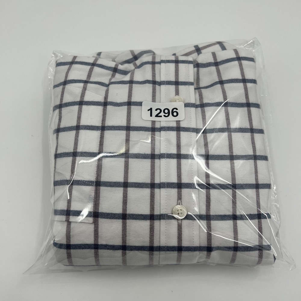 Untuckit Button Down Checkered Shirt Mens 3XL White Preppy Business Pocket SS - Picture 14 of 14